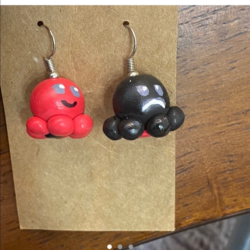 handmade squish mellow inspired earrings
